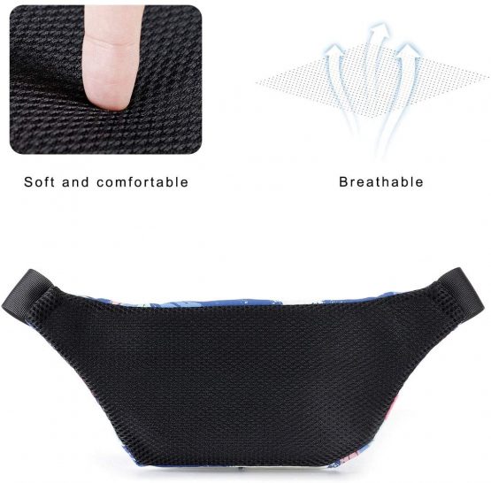 HAWEE Sport Waist Bag Fanny Pack Unisex Lightweight Bum Bag Waist Pack Fanny Bag Multicolor Running Pouch with Adjustable Belt and Headphone Jack for Men Women Outdoor Travel Hiking Jogging Cycling - Image 3