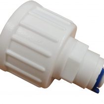 3/4" bsp to 1/4" Pushfit Connector - Feed Water Connection Fitting - (Fridge Freezer Water Filter Plumbing Fitting or Any Water System with 1/4" lldpe Water Pipe)