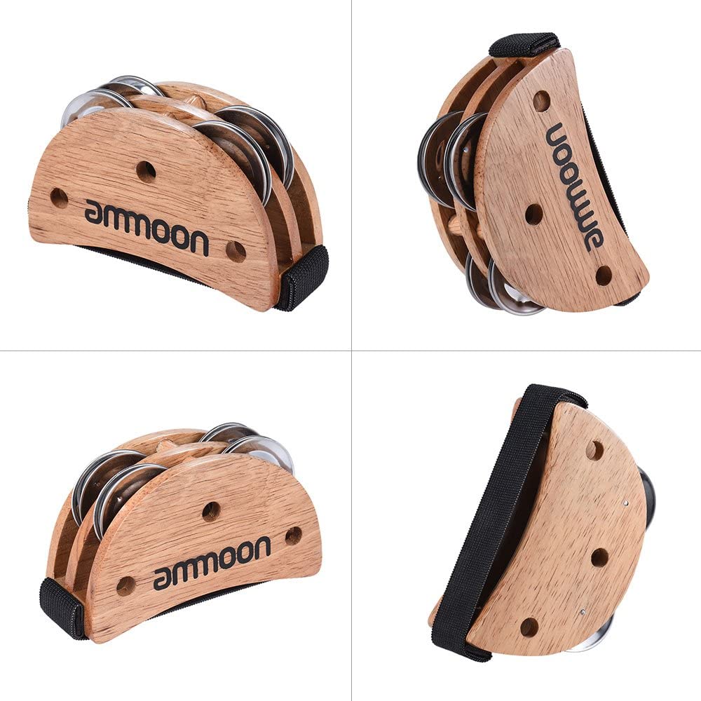 ammoon Elliptical Box Cajon Accessory Drum Companion Tamboril Jingle