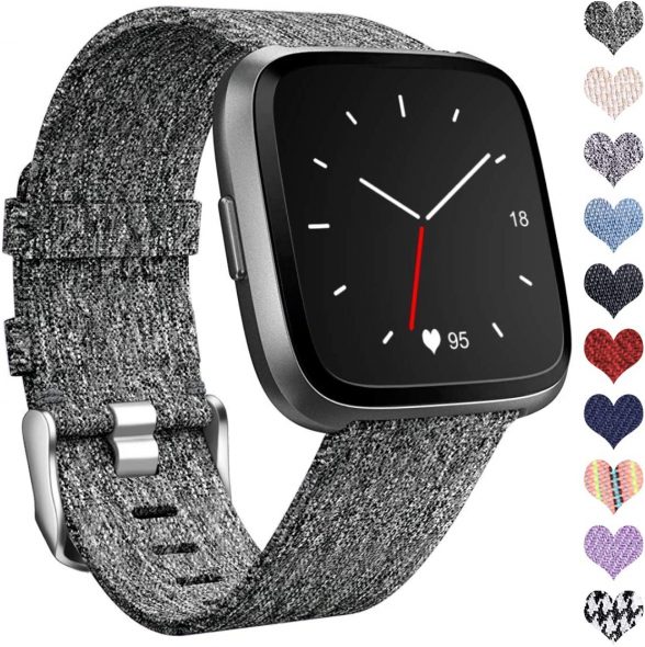 fitbit versa straps amazon