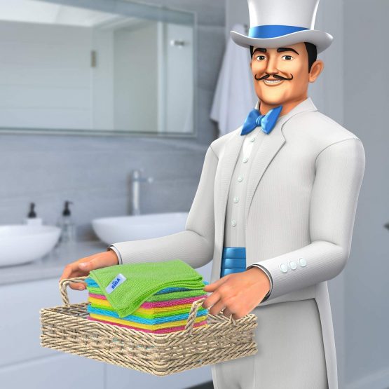 MR Microfiber Cleaning Cloth,Pack of 12,Size:12.6" x 12.6" - Image 2