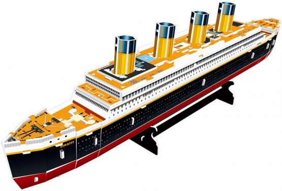 CubicFun 3D Puzzles Titanic Model Kits Ship and Boat Jigsaw Puzzles for Kids and Adults, Paper DIY Toy Gift and Decoration, 35 Pieces