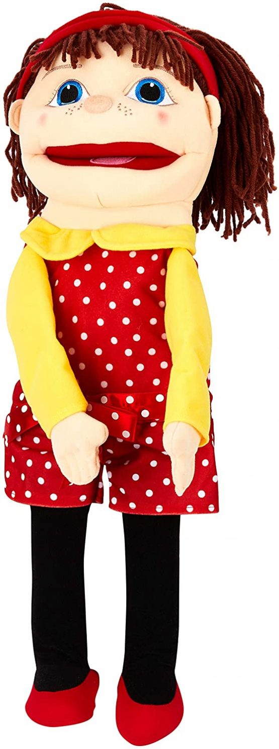 The Puppet Company - People Puppet Buddies - Medium Girl (Light Skin Tone),PC002054