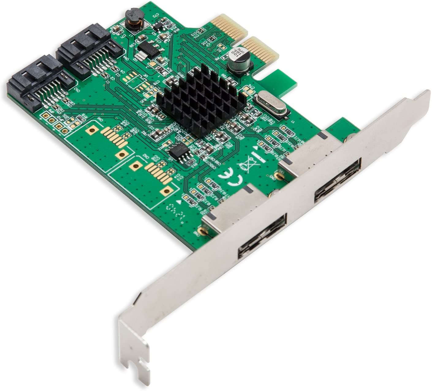 Syba SATA III 2 Port ESATA III PCI-e 2.0x 2 Card With Marvell HyperDuo ...