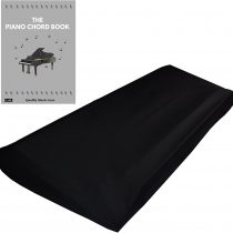 Stretchable Keyboard Dust Cover for 61 & 76 Key-keyboard: Best for all Digital Pianos & Consoles – Adjustable Elastic Cord; Machine Washable - FREE Piano Chords Ebook- 41”×16”×6”.