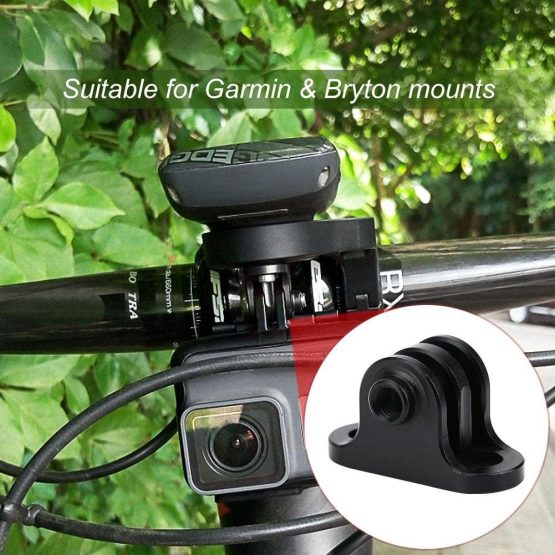 Bike Camera Mount, Metal Bicycle Computer Bracket Camera Mount Adapter for GoPro - Image 4