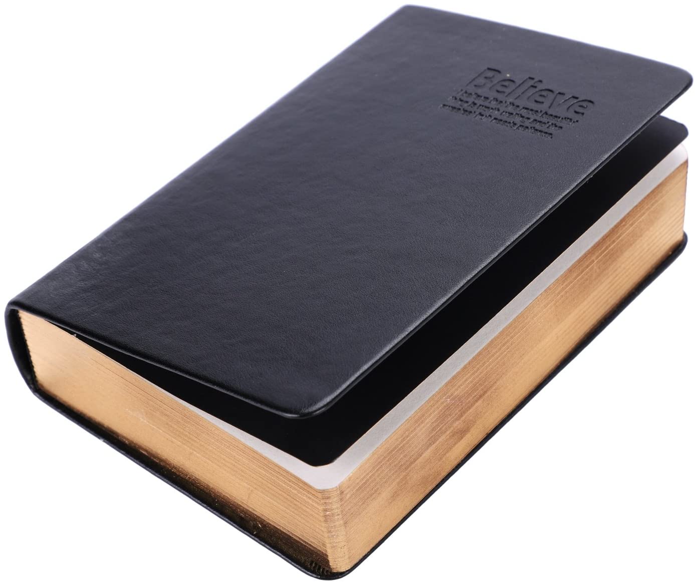 Soft Leather Ultra Thick Notebook Notepad Blank Bible Study Notebook Journal Diary Bible Marker Drawing Writing Notepad Sketchbook with Ribbon Marker 480 Pages for Religious Women or Men