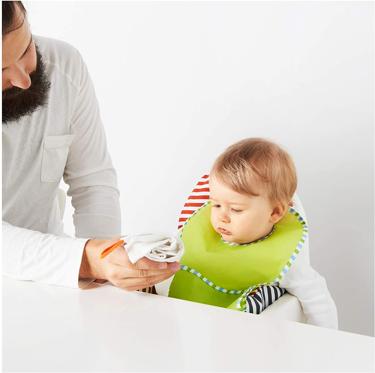IKEA KRAMA washcloth, white, 30x30 cm - Image 3