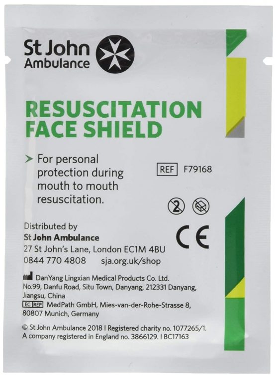 St John Ambulance Face Shield - Pack of 10