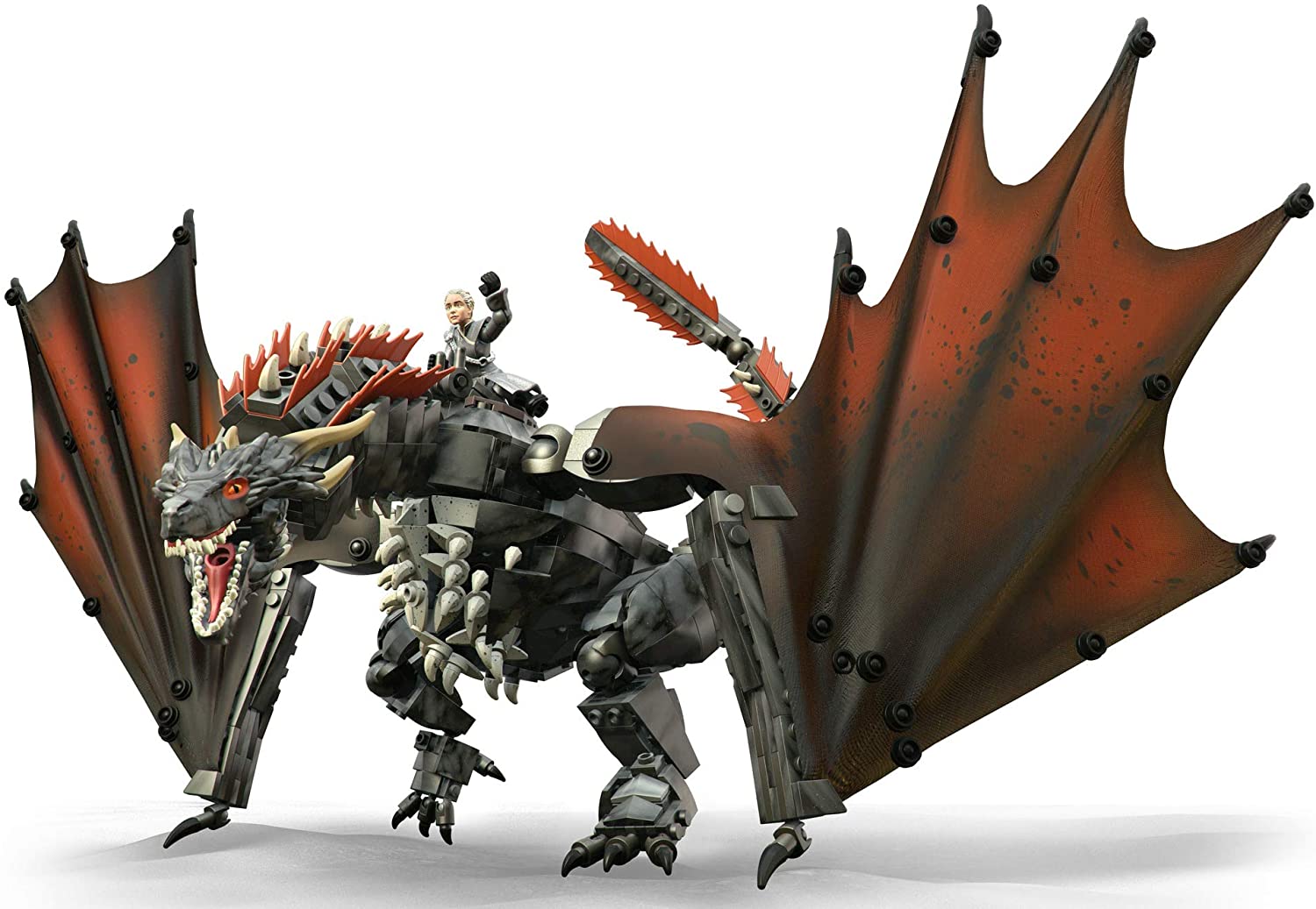 Mega Construx Game of Thrones Daenerys & Drogon, Multicolor, 2 inches - Image 2