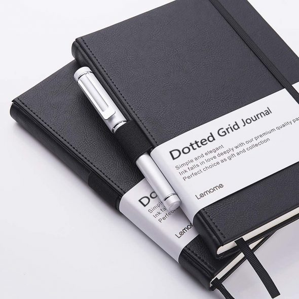 Dotted Journal/Dotted Notebook Lemome A5 Hardcover Dot Notebook with