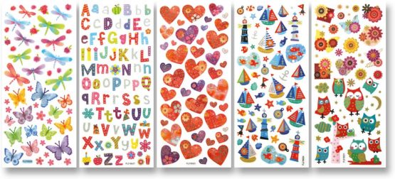Folia 1410 Sticker Sparkles Magic, 10 x 23 cm, 5 Blatt, Motive sortiert - Image 2