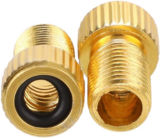 QKURT 4pcs Presta to Schrader Bike Valve Adapter, Aluminum Alloy Adapter Converter Bicycle Valve - Image 4