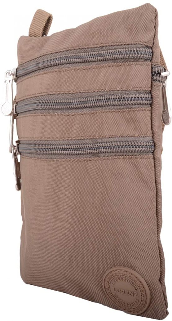 Ladies/Womens Crinkled Nylon Small Cross Body/Shoulder Bag/Pouch/Money Holder - Image 3