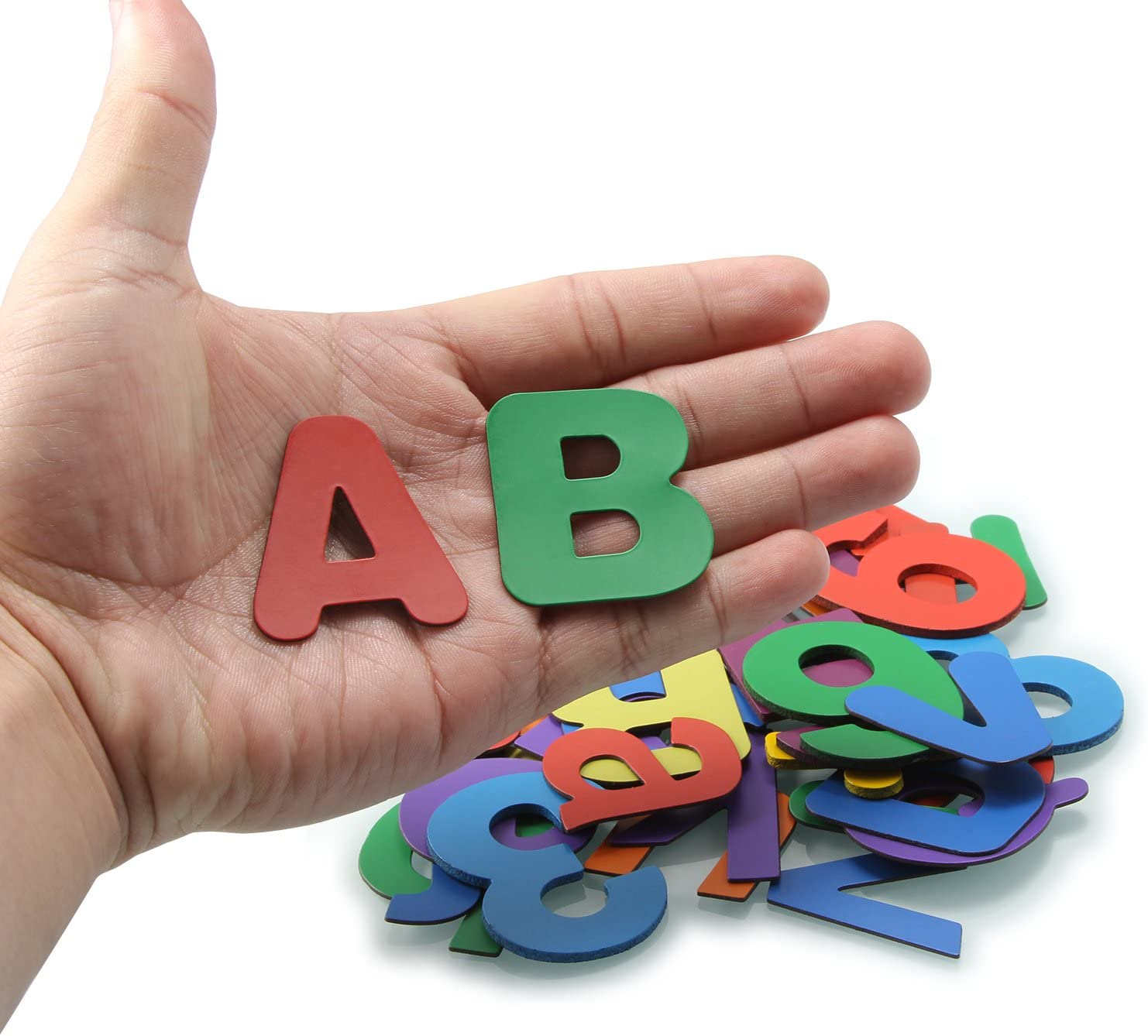 Strong Magnetic Letters and Numbers for Learning Non-Toxic Educational Alphabet for Classroom 68 Pieces - PAWHITS - Image 3