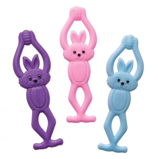 Baker Ross AW262 Stretchy Flying Bunnies, Perfect for Children to Use Outdoors, Ideal for Party Bag Fillers, Party Prizes, Gifts and More (Pack of 8)