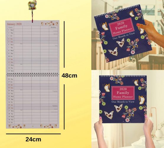 Arpan 2022 Family Home Planner Wall Calendar. Month-to-View Family Organiser with 5 Columns. Runs from 1st Jan' 2022 to 31st Dec' 2022ner - Image 2