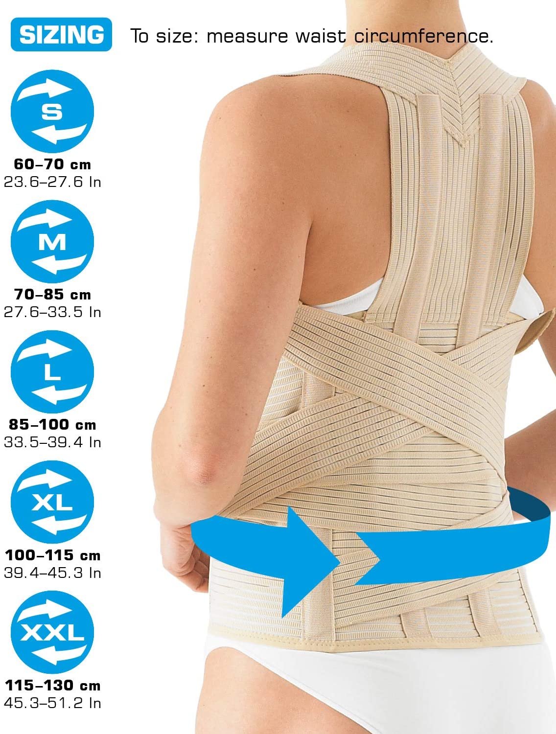 Neo-G Dorsolumbar Support Brace, Back Support for Early Kyphosis Lumbar Support, Rounded Shoulders, Back Pain Relief - Image 2