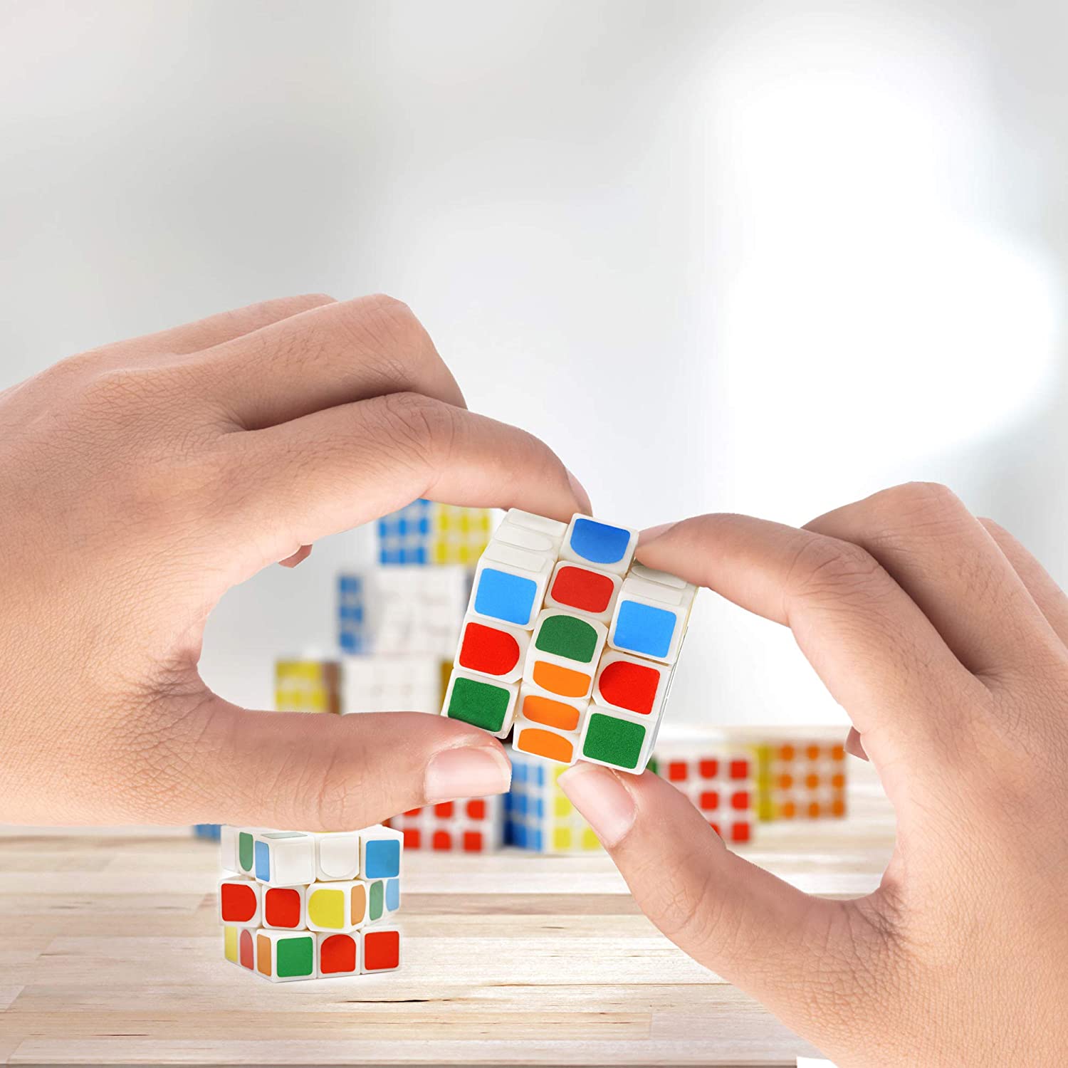 THE TWIDDLERS 30 Mini Puzzle Speed Cube Fidget Toys, 3x3 - Image 2