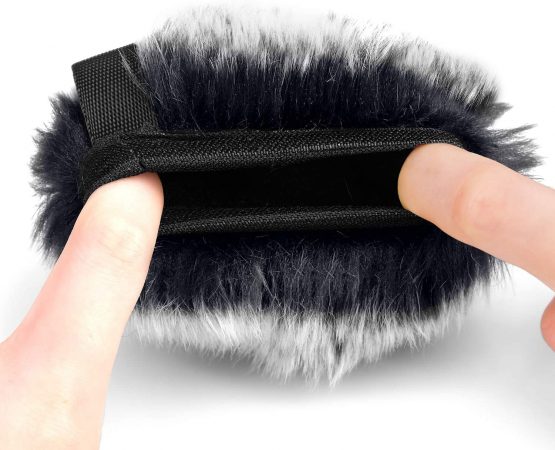 ChromLives Wind Muff Windscreen, Microphone Outdoor Furry Windscreen 2.5"X 40mm (L x D) Mic Windscreen Wind Cover Compatible with Zoom H1 Apogee Mic and More - Image 4