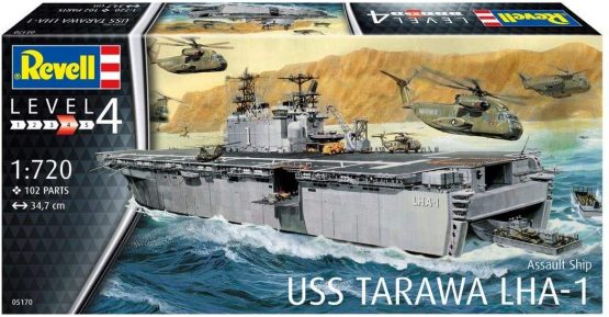 Revell RV05170 Assault USS Tarawa LHA-1 Plastic Model kit, 1:720 - Image 2