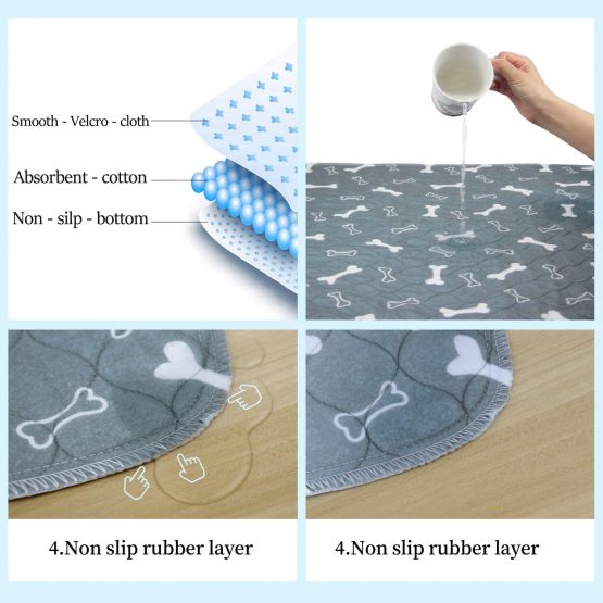 AK KYC Large Puppy Training Pads (80x90cm) 2 Pack Machine Washable Pee Pads for Dogs Super Absorbency Pet incontinence pads - Image 2