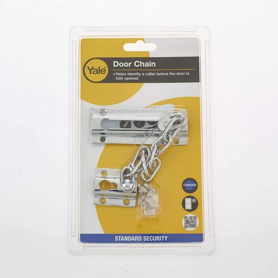 Yale P-1037-PB Door Chain, 6inch/15cm chain length, Polished Brass Finish, Standard Security, Visi Packed, suitable for Wooden doors - Image 3