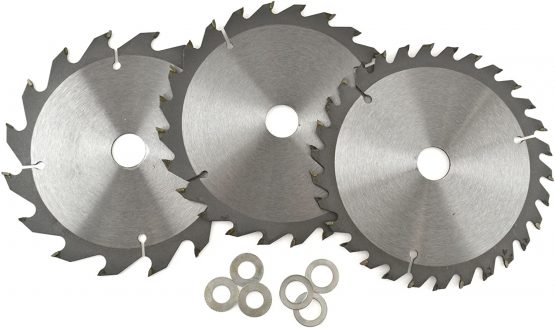 3pc 150mm TCT Circular Saw Blades 16/24/30 TPI & Adapter Rings Reducer TE866 - Image 4