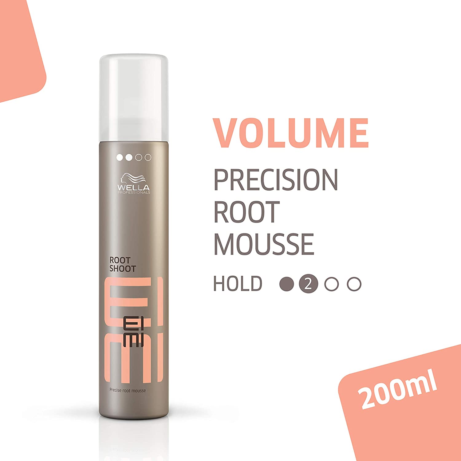 Wella Professionals EIMI Root Shoot Volumising Hair Mousse, Designed for Precision Application to Hair Roots Hold Level 2, 200 ml