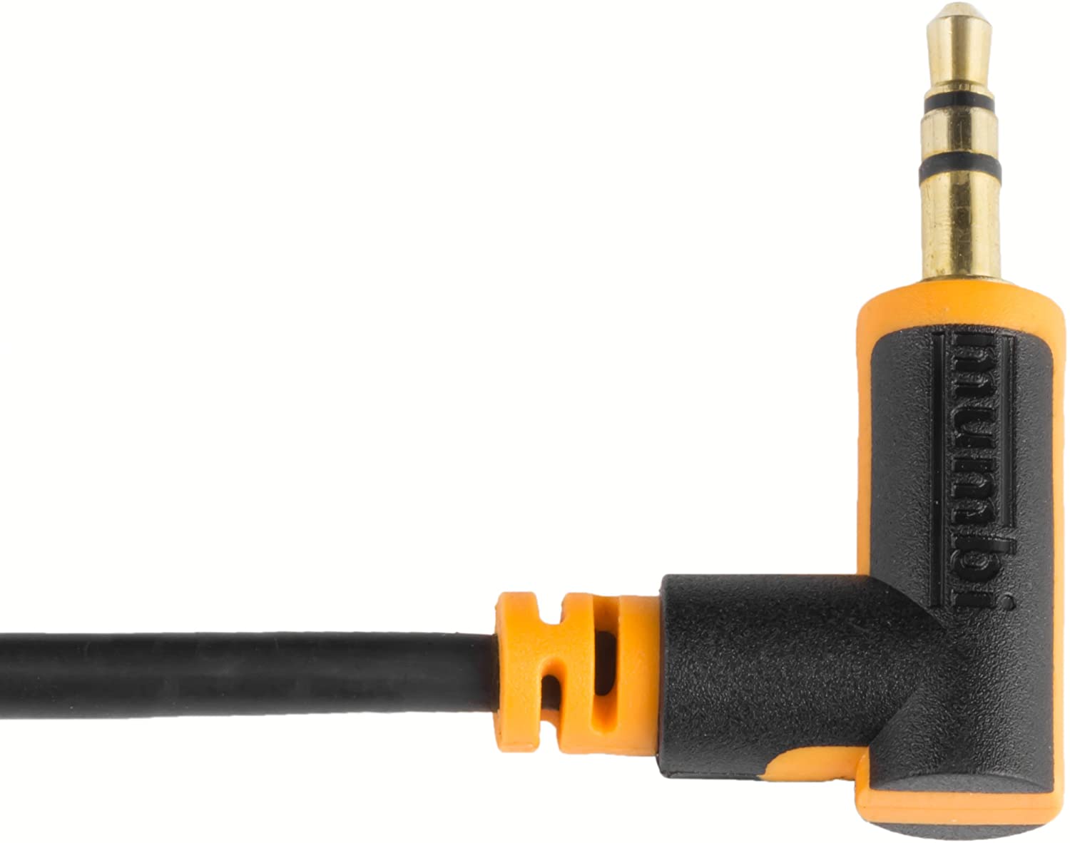 mumbi Audio Cable 3.5 mm Jack to 3.5 mm Jack 90 ° Angle 24 K Gold Plated Connectors 50 cm, 0,5 Meter - Image 3