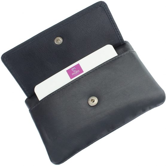 Mala Leather Origin Collection Leather Purse with RFID Protection 4110_5 Navy - Image 3