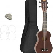 Left Handed Soprano Ukulele for Beginners with FREE Bag
