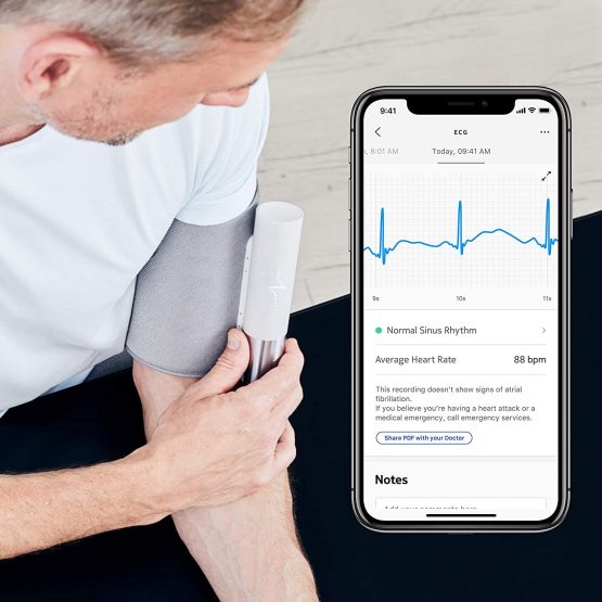 Withings BPM Core - Electric Arm Blood Pressure Monitor with ECG and Digital Stethoscope, Wi-Fi Synchronization - Image 3