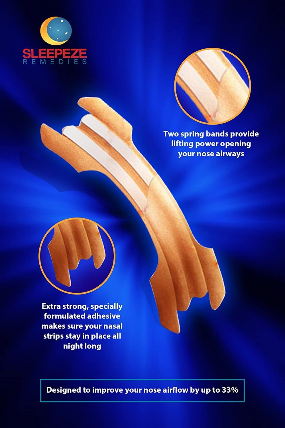 Nasal Strips x60, Nose Strip, Anti Snore Strip, Anti Snoring Devices - Image 2