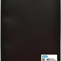 Elba 100206242 A4 Polypropylene Pocket Folder - Black (Pack of 40)
