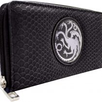 House Targaryen Game of Thrones Fire and Blood Coin and Card Clutch Purse Black