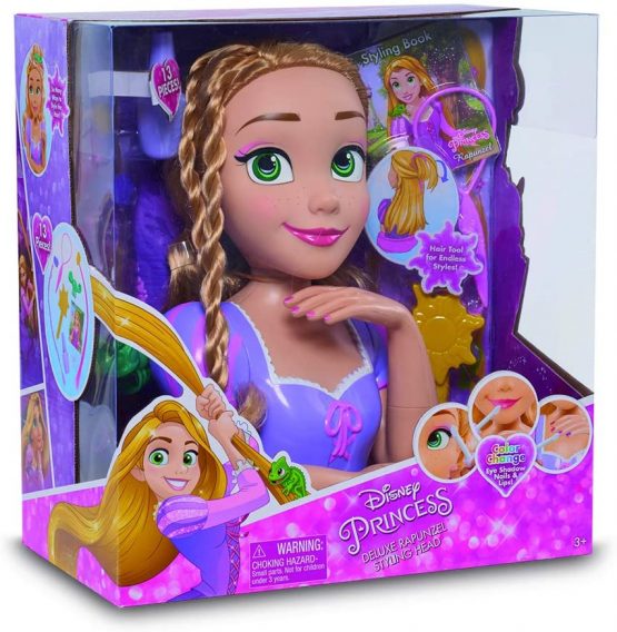 STYLING HEAD Disney Rapunzel Deluxe Bust with 13 Accessories for Styling and Make-Up Your Disney Princess