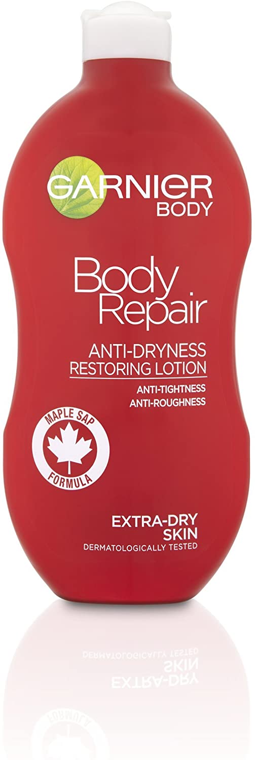Garnier Body Repair Restoring Moisturiser 400ml, With Nourishing & Soothing Canadian Maple Sap, 24 Hour Hydration - Image 3