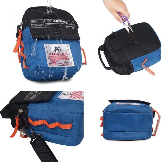 JAKAGO Waterproof Shoulder Bag Universal Small Messenger Bag Handbag Mobile Phone Pouch Cross Body Bag Belt Purse with Shoulder Strap for Outdoor Sport Travel Hiking Camping - Image 2