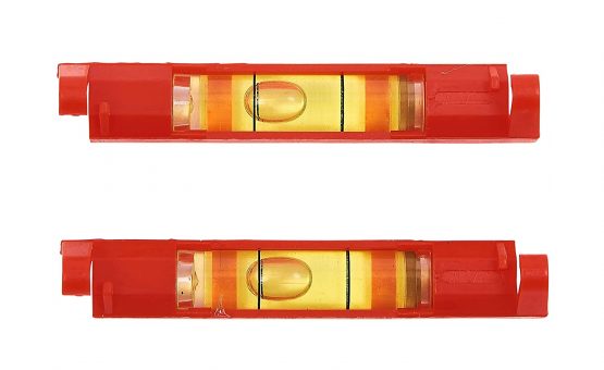 Amtech P4820 Line Level, 2-piece Impact Resistant Spirit Level, Ideal for Bricklaying, Tiling, Plumbing and Guttering