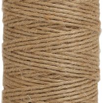 tenn well Jute Twine 328 Feet, 6 Ply 2.32mm Thick Garden Twine Brown String for DIY Crafts, Gift Wrapping, Floristry, Gardening and Bundling Packing
