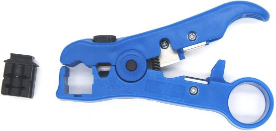 AVESON Cable Stripper Cutter for Flat or Round TV/UTP Cat5 Cat6 Wire Coax Coaxial Stripping Tool - Image 3