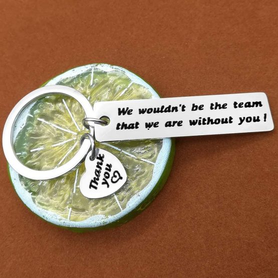 Boss Thank You Keyring Team Gift Best Manager Gifts We Wouldn't Be The Team That We are Without You Keychain Thank You Basketball Soccer Baseball Swimming Coach Gift Keychain Leader Keyring - Image 3
