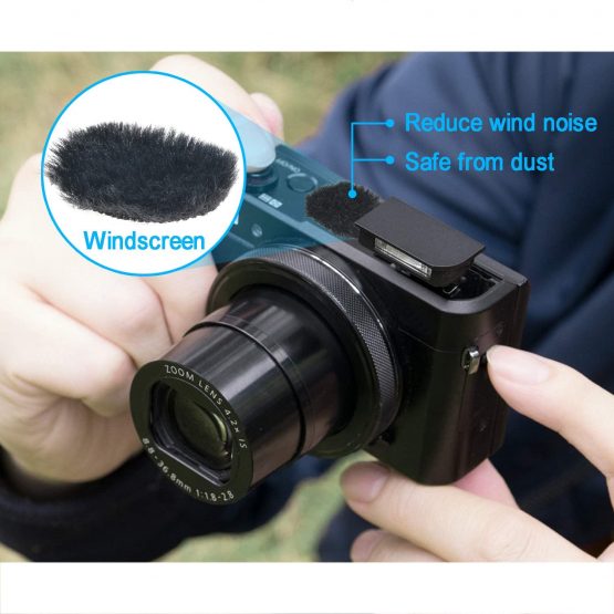 Camera Mic Windscreen, 8 PCS Fur Wind Muff Wind Cover for DSLR Built-in Microphone Outdoor Wind Filter by YOUSHARES - Image 2