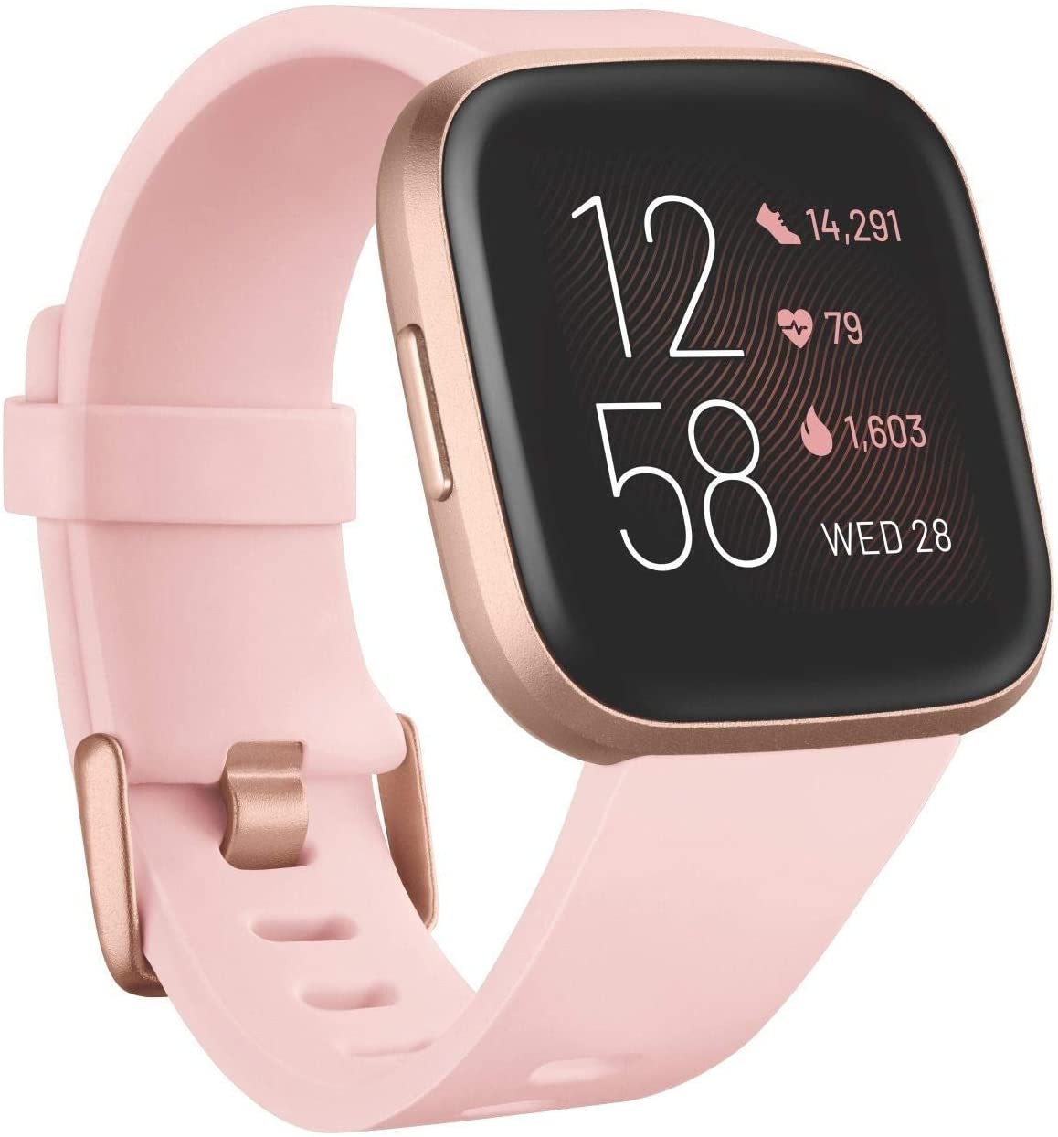 Fitbit Versa 2 Health & Fitness Smartwatch with Voice Control, Sleep Score & Music