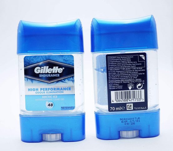 2 x Gillette Endurance Antiperspirant Clear Gel 70ml Arctic Ice - Image 3