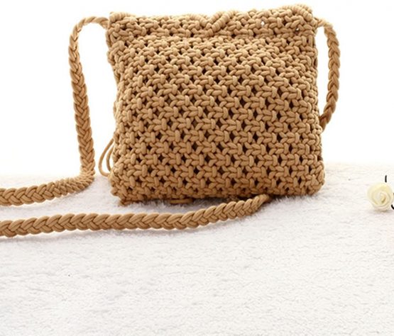 Millya Fringe Tassel Crossbody Shoulder Bag Straw Woven Handmade Boho Beach Travel Handbag for Women - Image 4