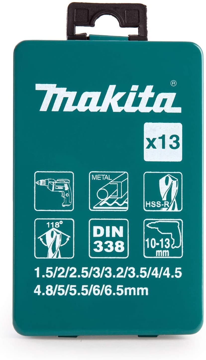 Makita D-54075 13 Piece HSS-R Multi-Pack, Multi-colour, 6.5 millimeters - Image 4