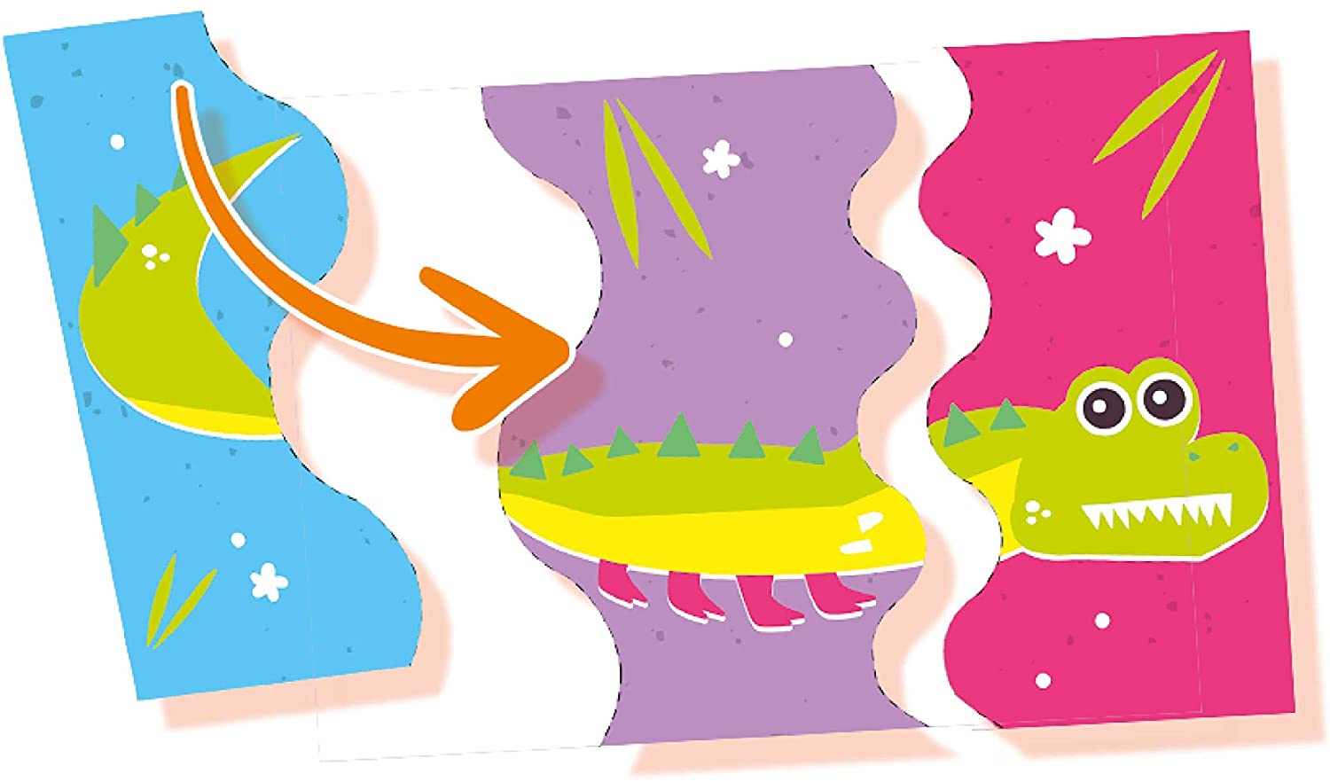SES Creative 14647 I Learn to use Scissors-Animal Puzzle, Diverse Colours - Image 2