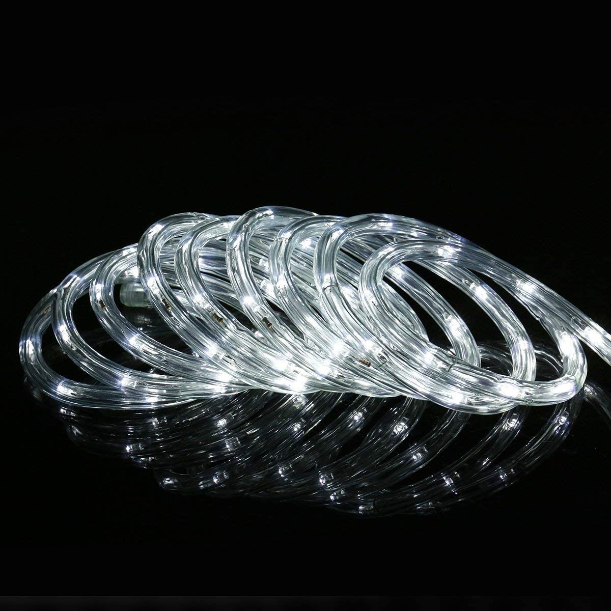 Lepro Outdoor Rope Lights Mains Powered, Connectable, 10m/33ft 240 LED Outdoor Garden Lights Plug in, Bright Cool White - Image 4